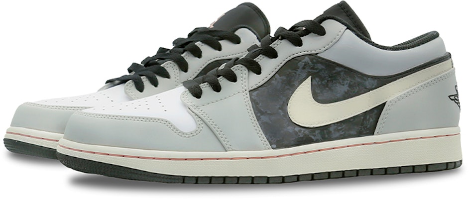 【定制球鞋】Jordan Air Jordan 1 Low 肌理 簡約百搭大氣 實戰利器 低筒 復古籃球鞋 男款 黑白灰 Lookbook 【定制球鞋】Jordan Air Jordan 1 Low 肌理 簡約百搭大氣 實戰利器 低筒 復古籃球鞋 男款 黑白灰