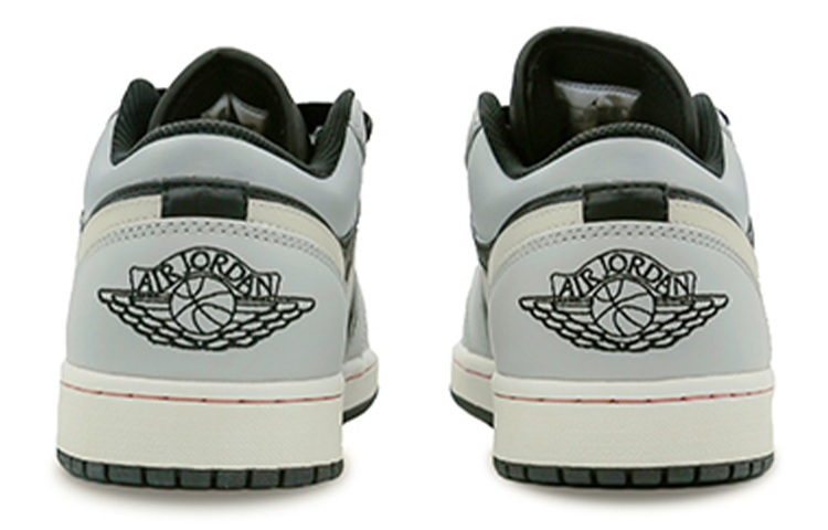 Shop 【定制球鞋】Jordan Air Jordan 1 Low 肌理 簡約百搭大氣 實戰利器 低筒 復古籃球鞋 男款 黑白灰
