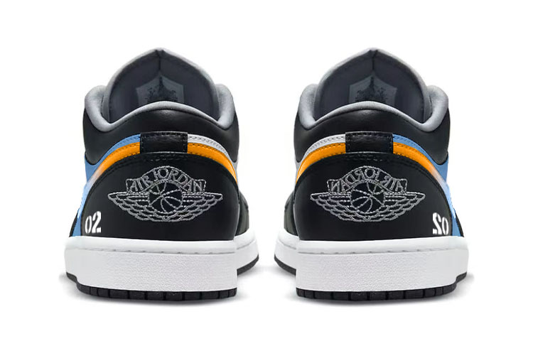 Shop 【訂製球鞋】Jordan Air Jordan 1 尖端宇宙 科技藍圖 宇宙暢想 影子 低筒 復古籃球鞋 男女同款 黑白灰