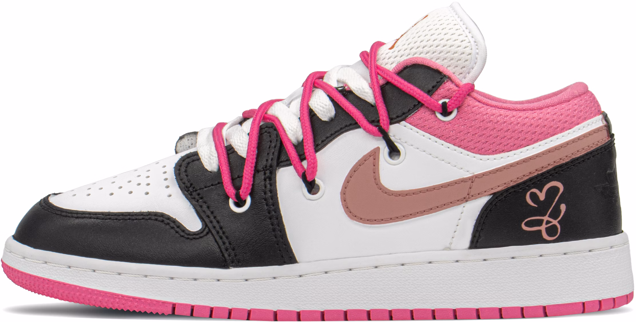 custom-shoes-air-jordan-1-low-black-white-pink