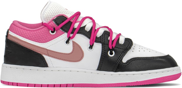 カスタムAJ1 ロー "黒白ピンク" DR9498-168(TeamA-AJ甜酷爱心) Order カスタムAJ1 ロー "黒白ピンク" DR9498-168(TeamA-AJ甜酷爱心)