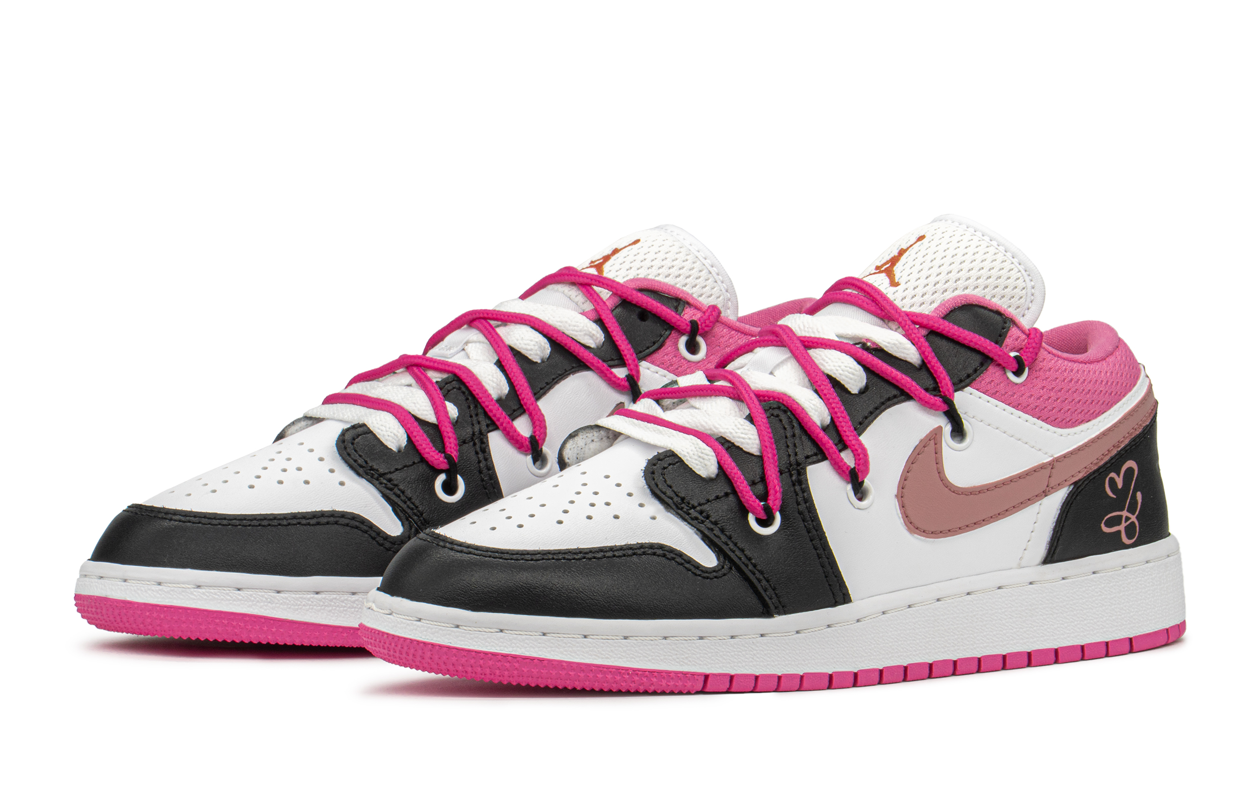 Lookbook Zapatillas Air Jordan 1 Low 'Blanco Negro Rosa - Caja de Regalo' DR9498-168(TeamA-AJ甜酷爱心S-BOX)