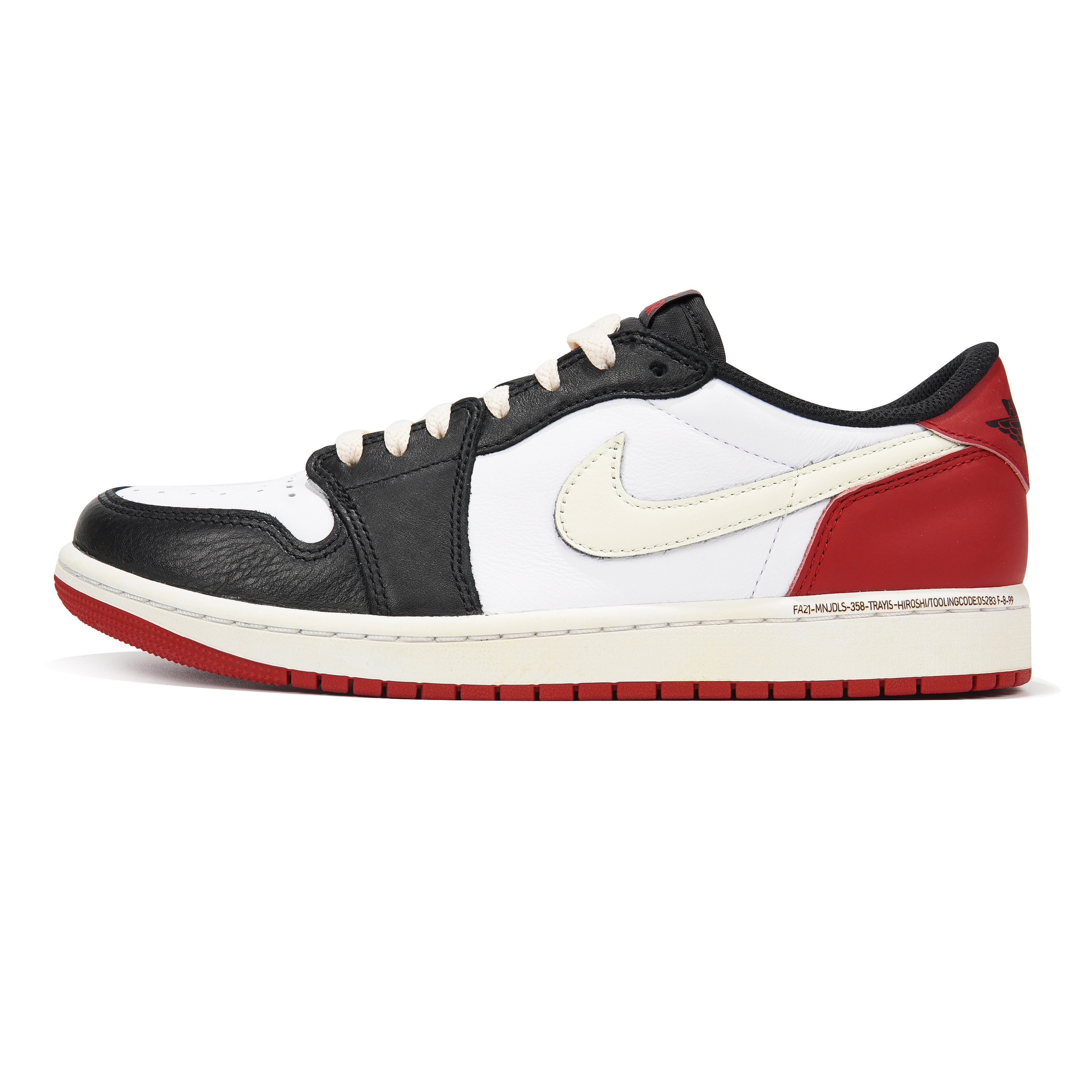 Buy [定制鞋款] Air Jordan 1 Low '黑白红' CZ0858-106(Teamp-黑白红黑脚趾）