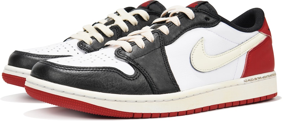 【訂製球鞋】 Jordan Air Jordan 1 三次實驗室 解碼 美式復古 耐磨防滑 低筒 復古籃球鞋 GS 黑白紅 Lookbook 【訂製球鞋】 Jordan Air Jordan 1 三次實驗室 解碼 美式復古 耐磨防滑 低筒 復古籃球鞋 GS 黑白紅