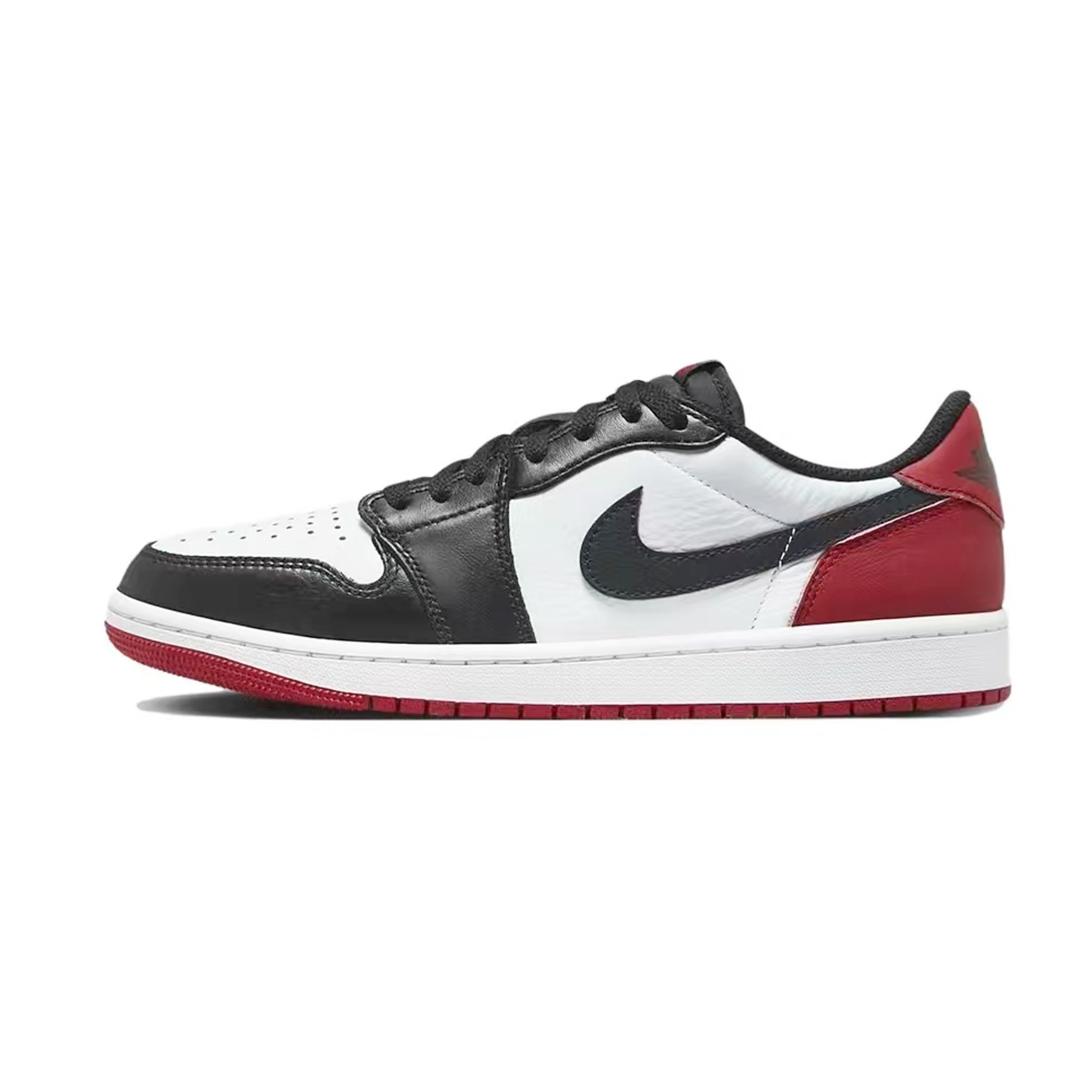 Sizing [定制鞋款] Air Jordan 1 Low '黑白红' CZ0858-106(Teamp-黑白红黑脚趾）