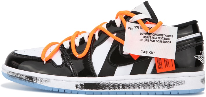 custom-shoes-air-jordan-1-low-black-white-stripes-deconstructed