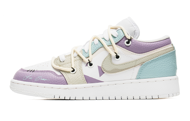 Order [Custom Shoes] Air Jordan 1 Low 'Blue-Purple Graffiti'