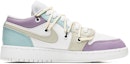 Lookbook 커스텀 에어 조던 1 로우 '청보라 그라피티' 553560-130(Team22-涂鸦解构蓝紫A-BOX)