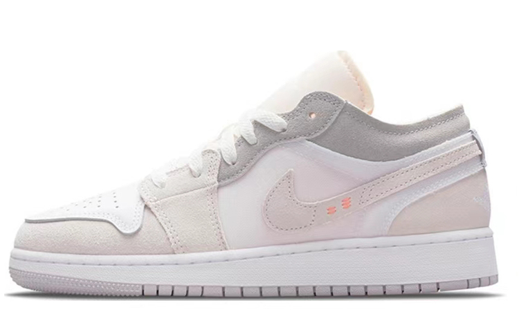 Sizing [Kasut Tersuai] Air Jordan 1 Low 'Biru Coklat Grafiti' DQ3727-100(TeamM-女款田宿S-BOX)