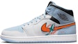 Buy 【定製籃球鞋】 Jordan Air Jordan 1 星月海豚 藍色好運 減震防滑耐磨 低筒 復古籃球鞋 男款 藍白