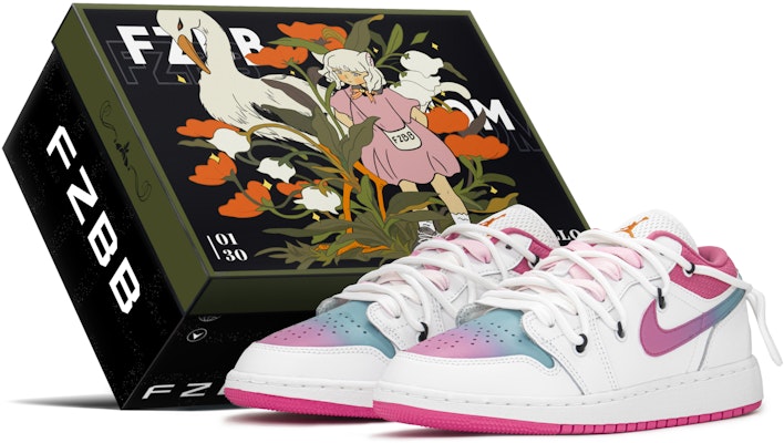 【カスタムシューズ】エアジョーダン 1 ロー『ブルーピンクグラデーション』 DR9498-168(TeamA-渐变棉花糖S-BOX) Buy 【カスタムシューズ】エアジョーダン 1 ロー『ブルーピンクグラデーション』 DR9498-168(TeamA-渐变棉花糖S-BOX)