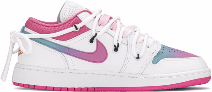 커스텀 에어 조던 1 로우 '블루핑크 그라데이션' (Custom 에어 조던 1 로우 '블핑 그라') DR9498-168(TeamA-渐变棉花糖S-BOX) Lookbook 커스텀 에어 조던 1 로우 '블루핑크 그라데이션' (Custom 에어 조던 1 로우 '블핑 그라') DR9498-168(TeamA-渐变棉花糖S-BOX)