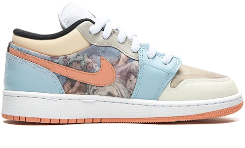 에어 조던 1 로우 '블루핑크 인상주의' (커스텀) DM8960-801(TeamB-女款印象蓝粉) Order 에어 조던 1 로우 '블루핑크 인상주의' (커스텀) DM8960-801(TeamB-女款印象蓝粉)
