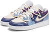 Shop 커스텀 에어 조던 1 로우 '블루 퍼플 그래피티' 553560-130(Team22-涂鸦艺术蓝紫A-BOX)