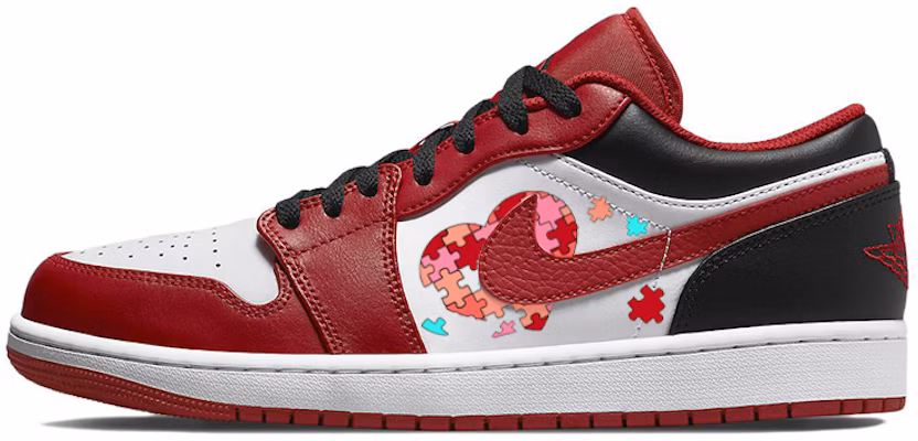 커스텀 에어 조던 1 로우 '벽돌심장' (레드/화이트/블랙) 553558-163(Team56-像素爱心) Buy 커스텀 에어 조던 1 로우 '벽돌심장' (레드/화이트/블랙) 553558-163(Team56-像素爱心)