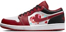Buy 커스텀 에어 조던 1 로우 '벽돌심장' (레드/화이트/블랙) 553558-163(Team56-像素爱心)