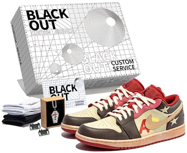 Zapatillas personalizadas Air Jordan 1 Low 'Brown-Red Graffiti Star' 553558-163(Team22-男五角星棕粉A-BOX) Buy Zapatillas personalizadas Air Jordan 1 Low 'Brown-Red Graffiti Star' 553558-163(Team22-男五角星棕粉A-BOX)