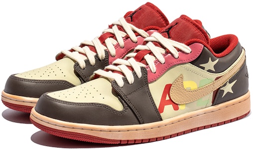 Zapatillas personalizadas Air Jordan 1 Low 'Brown-Red Graffiti Star' 553558-163(Team22-男五角星棕粉A-BOX) Shop Zapatillas personalizadas Air Jordan 1 Low 'Brown-Red Graffiti Star' 553558-163(Team22-男五角星棕粉A-BOX)