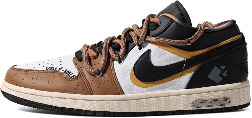 【訂製球鞋】 Jordan Air Jordan 1 Low VALE 特殊鞋盒 老化風格 解構 主義 簡約 低筒 復古籃球鞋 男款 棕黑 Buy 【訂製球鞋】 Jordan Air Jordan 1 Low VALE 特殊鞋盒 老化風格 解構 主義 簡約 低筒 復古籃球鞋 男款 棕黑