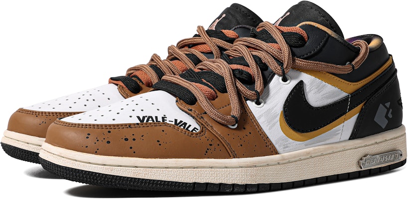 【訂製球鞋】 Jordan Air Jordan 1 Low VALE 特殊鞋盒 老化風格 解構 主義 簡約 低筒 復古籃球鞋 男款 棕黑 Lookbook 【訂製球鞋】 Jordan Air Jordan 1 Low VALE 特殊鞋盒 老化風格 解構 主義 簡約 低筒 復古籃球鞋 男款 棕黑