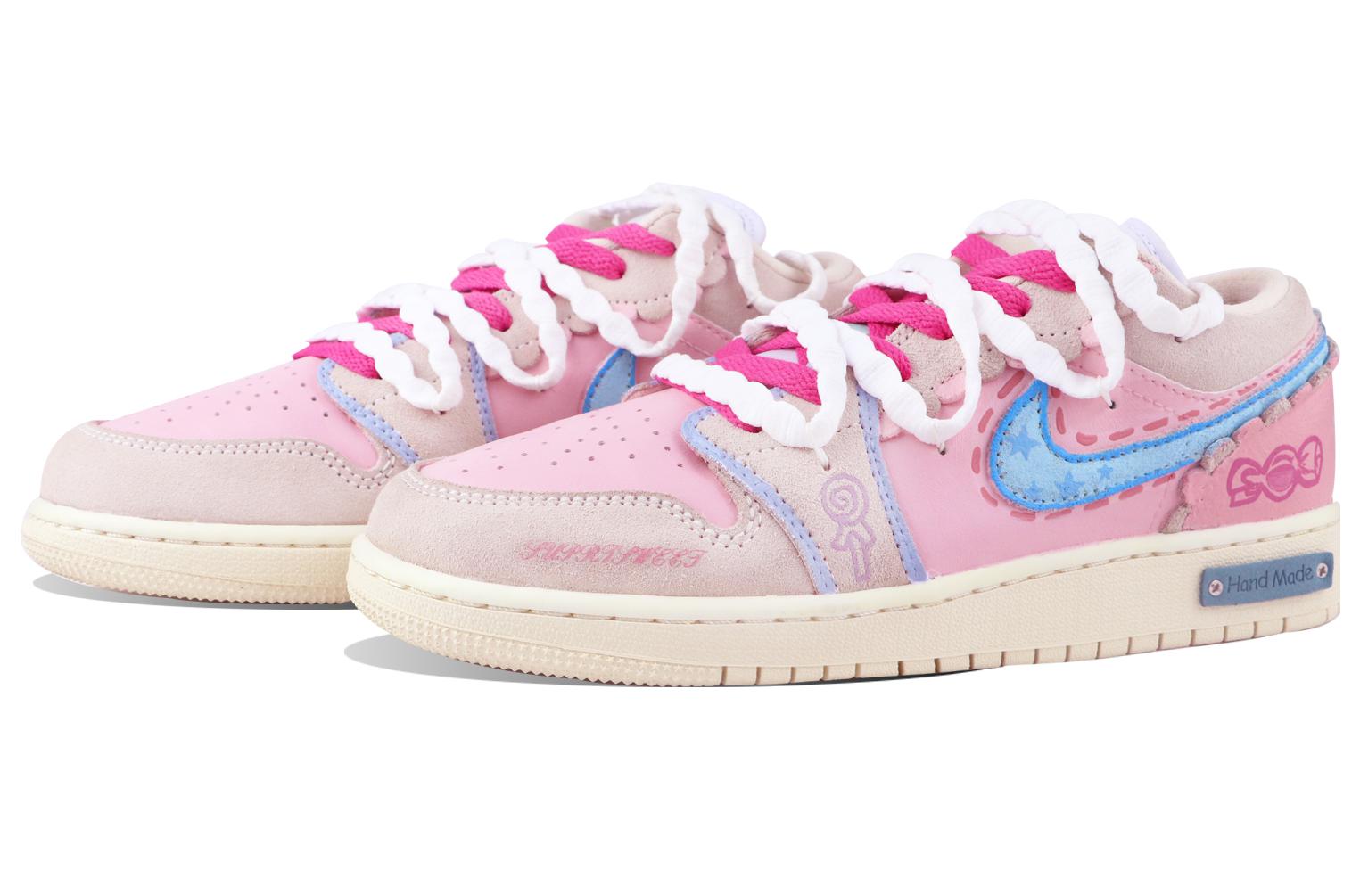 Lookbook [Zapatillas Personalizadas] Air Jordan 1 Low 'Candy Pink-Azul' DZ5356-800-457645