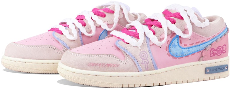 【客製化球鞋】 Jordan Air Jordan 1 Low 粉色系列糖果派 低筒 籃球鞋 男女皆適用 粉藍色 Lookbook 【客製化球鞋】 Jordan Air Jordan 1 Low 粉色系列糖果派 低筒 籃球鞋 男女皆適用 粉藍色