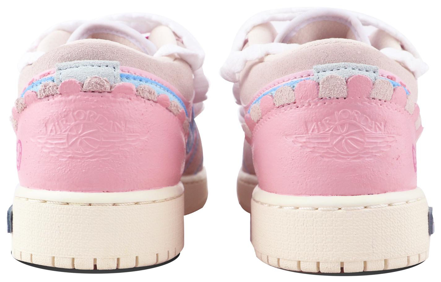 Shop [Zapatillas Personalizadas] Air Jordan 1 Low 'Candy Pink-Azul' DZ5356-800-457645