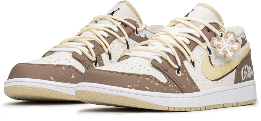 【定制球鞋】 Jordan Air Jordan 1 Low FZBB 聖誕禮遇 特殊禮盒 焦糖摩卡 解構 低筒 復古籃球鞋 男款 白棕 Lookbook 【定制球鞋】 Jordan Air Jordan 1 Low FZBB 聖誕禮遇 特殊禮盒 焦糖摩卡 解構 低筒 復古籃球鞋 男款 白棕