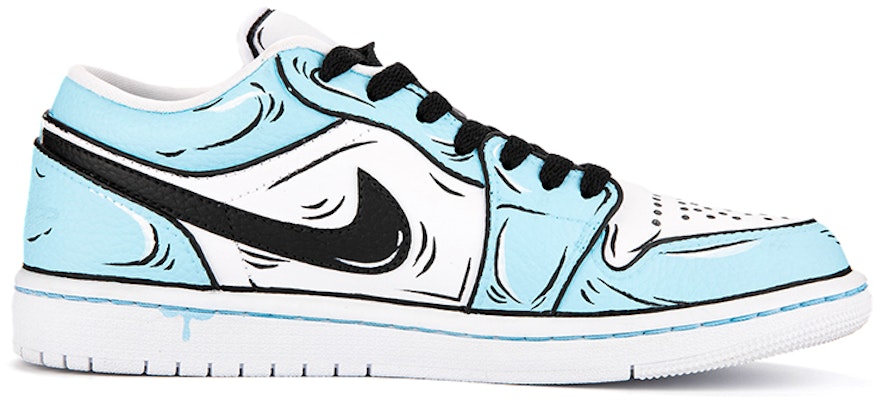 カスタムAJ1 ロー "カートゥーン青黒白" 553560-130(Team18-女款卡通二次元蓝黑白) Order カスタムAJ1 ロー "カートゥーン青黒白" 553560-130(Team18-女款卡通二次元蓝黑白)