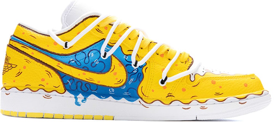 Jordan 1 Low "Dibujos Animados" Amarillo/Azul/Blanco 553560-130(Team18-融化海绵) Order Jordan 1 Low "Dibujos Animados" Amarillo/Azul/Blanco 553560-130(Team18-融化海绵)