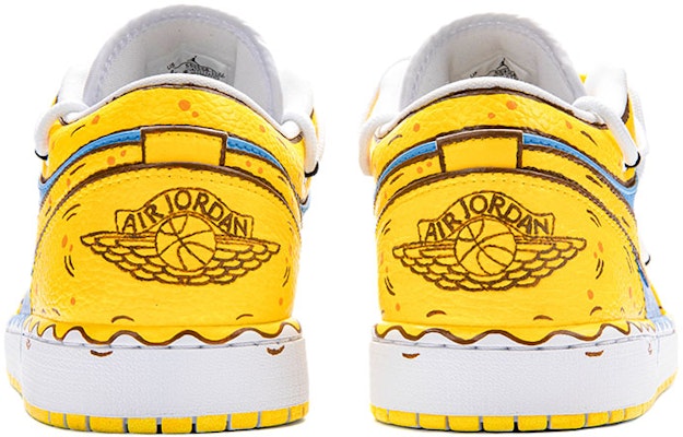 Jordan 1 Low "Dibujos Animados" Amarillo/Azul/Blanco 553560-130(Team18-融化海绵) Shop Jordan 1 Low "Dibujos Animados" Amarillo/Azul/Blanco 553560-130(Team18-融化海绵)