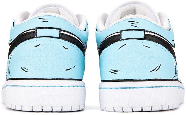 에어 조던 1 로우 '카툰 블루 블랙 화이트' 553558-130(Team18-男款卡通二次元蓝黑白) Shop 에어 조던 1 로우 '카툰 블루 블랙 화이트' 553558-130(Team18-男款卡通二次元蓝黑白)