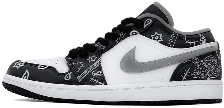 custom-shoes-air-jordan-1-low-cashew-flower-graffiti