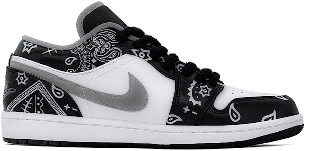 커스텀 에어 조던 1 로우 '캐슈 플라워 그래피티' 553560-040(Team肆-喷绘手绘腰果花女款) Order 커스텀 에어 조던 1 로우 '캐슈 플라워 그래피티' 553560-040(Team肆-喷绘手绘腰果花女款)