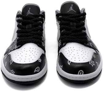 커스텀 에어 조던 1 로우 '캐슈 플라워 그래피티' 553560-040(Team肆-喷绘手绘腰果花女款) Shop 커스텀 에어 조던 1 로우 '캐슈 플라워 그래피티' 553560-040(Team肆-喷绘手绘腰果花女款)