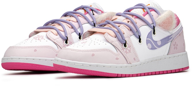 【客製化球鞋】Jordan Air Jordan 1 Low FZBB 城堡限定 禮盒 粉耳朵 解構 低筒 復古籃球鞋 GS 粉白 Shop 【客製化球鞋】Jordan Air Jordan 1 Low FZBB 城堡限定 禮盒 粉耳朵 解構 低筒 復古籃球鞋 GS 粉白