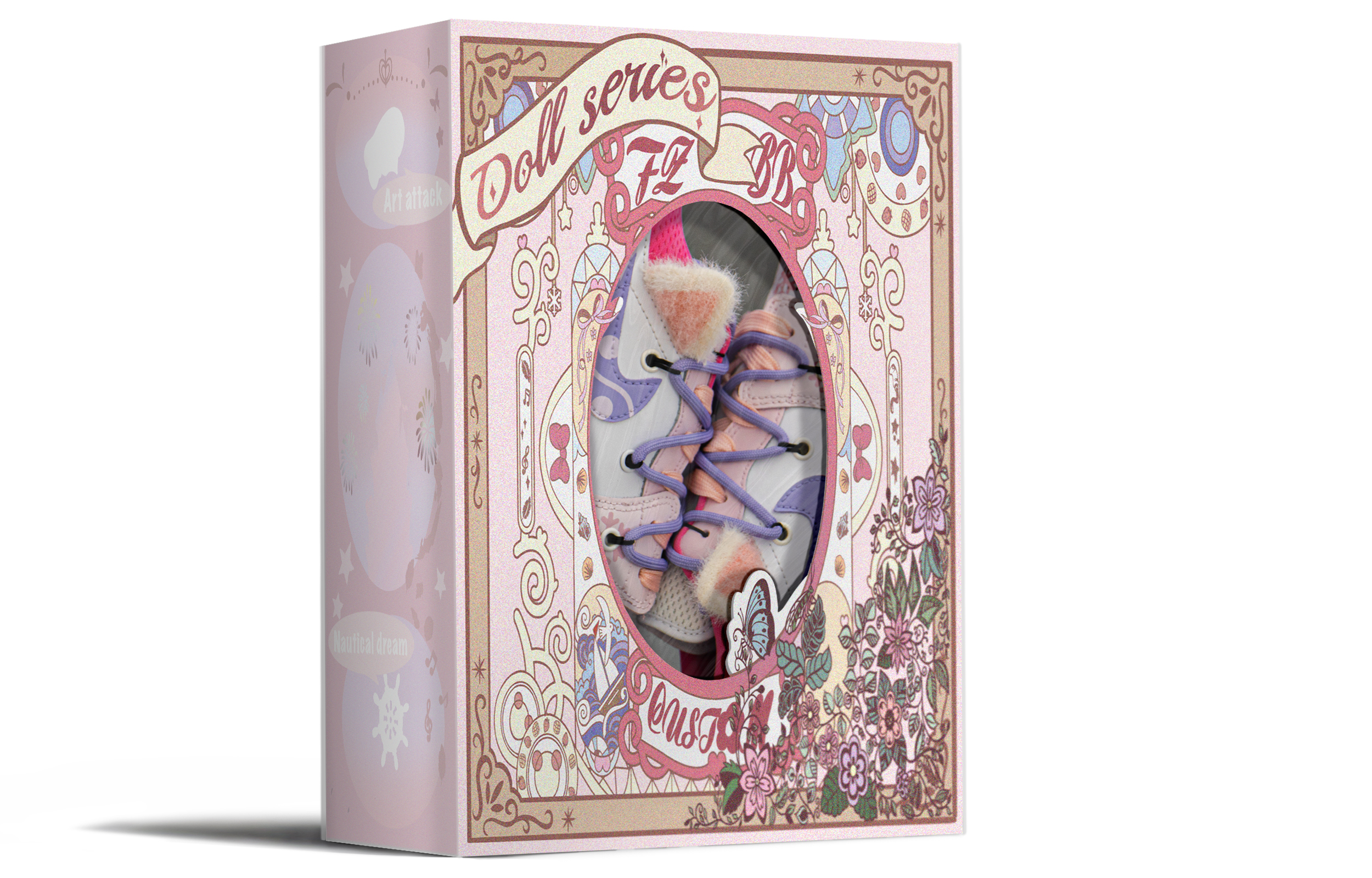 Sizing 【客製化球鞋】Jordan Air Jordan 1 Low FZBB 城堡限定 禮盒 粉耳朵 解構 低筒 復古籃球鞋 GS 粉白