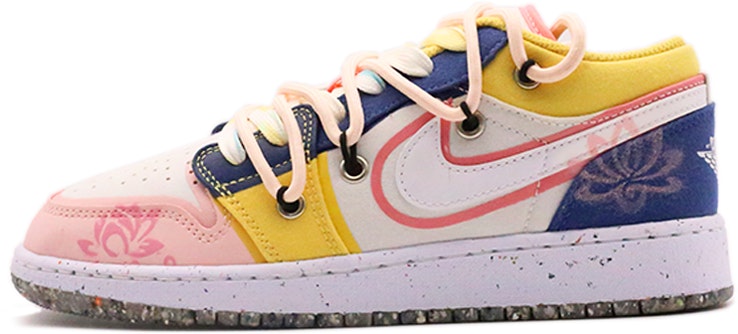 custom-shoes-air-jordan-1-low-cherry-blossom-pink-yellow-dopamine