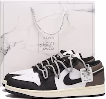 에어 조던 1 로우 '체스트넛 데콘 포스트잇' 커스텀 DZ4130-201(Team59-男款黑棕三) Buy 에어 조던 1 로우 '체스트넛 데콘 포스트잇' 커스텀 DZ4130-201(Team59-男款黑棕三)