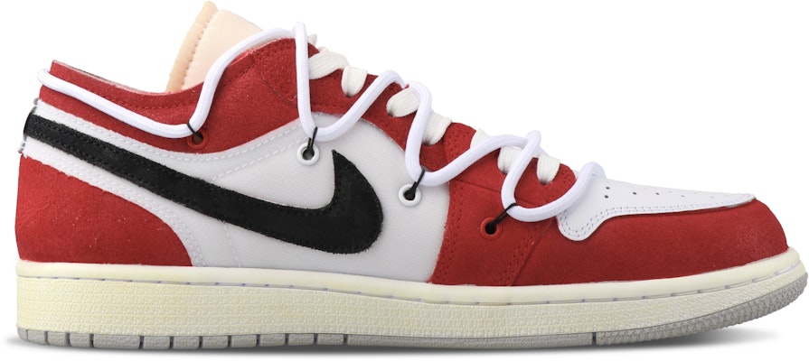 커스텀 에어 조던 1 로우 '중국 레드 빈티지' DN1635-100(TeamSix-男款-影子标签白红黑) Order 커스텀 에어 조던 1 로우 '중국 레드 빈티지' DN1635-100(TeamSix-男款-影子标签白红黑)