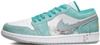 Buy 에어 조던 1 로우 '청록화' (커스텀) DN3705-301(Team10-水心云影)