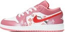 Buy 에어 조던 1 로우 '핑크화이트' (커스텀) 553560-616(Team10--古风书画)