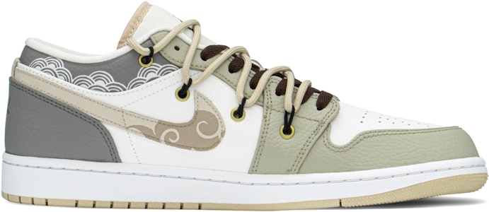 【定制球鞋】Jordan Air Jordan 1 Low CNY 特殊禮盒 國風 雲紋 低幫 復古籃球鞋 男款 棕綠 Lookbook 【定制球鞋】Jordan Air Jordan 1 Low CNY 特殊禮盒 國風 雲紋 低幫 復古籃球鞋 男款 棕綠