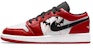 에어 조던 1 로우 '경극 가면 블랙 레드' (커스텀) 553558-612(Team56-东方美学)