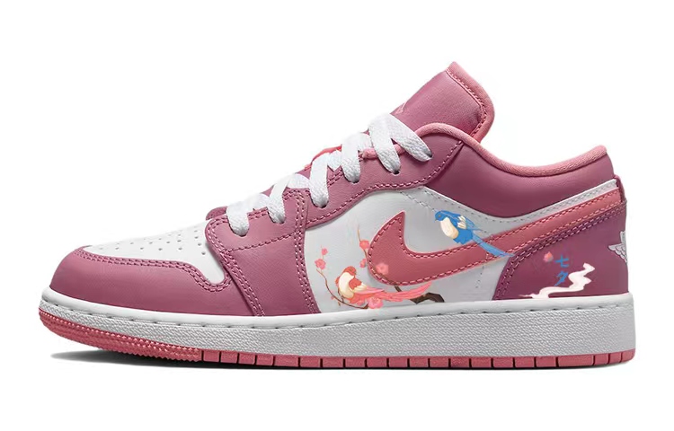 [Custom Shoes] Air Jordan 1 Low 'Chinese Valentine's Day Peach Blossom'