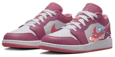 에어 조던 1 로우 '복숭아꽃' (커스텀) 553560-616(Team56-比翼双飞) Lookbook 에어 조던 1 로우 '복숭아꽃' (커스텀) 553560-616(Team56-比翼双飞)