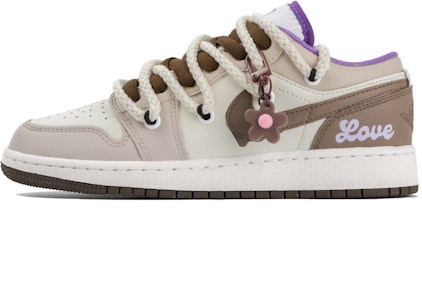 【訂製籃球鞋】 Jordan Air Jordan 1 低筒 巧克力奶茶 復古籃球鞋 GS 淺棕色 Buy 【訂製籃球鞋】 Jordan Air Jordan 1 低筒 巧克力奶茶 復古籃球鞋 GS 淺棕色