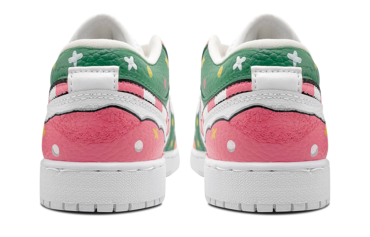 Shop カスタムAJ1 Low "クリスマスキャンディ" 553558-112(Team-E男款圣诞限定红绿白)