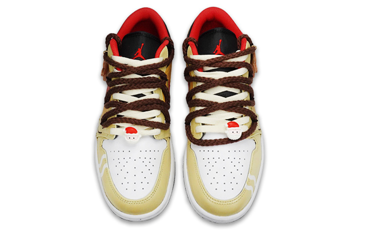 Purchase [カスタムシューズ] エアジョーダン1 ロー 'クリスマスジンジャーブレッド' 553558-063(TeamF-男款圣诞姜饼人S-BOX)