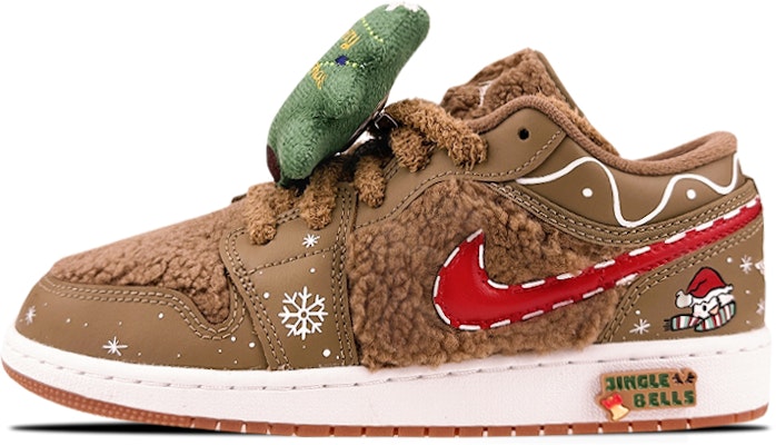 【定制球鞋】 Jordan Air Jordan 1 是在玩鞋 低筒 聖誕塗鴉 泰迪熊 低筒 復古籃球鞋 GS 卡其 Buy 【定制球鞋】 Jordan Air Jordan 1 是在玩鞋 低筒 聖誕塗鴉 泰迪熊 低筒 復古籃球鞋 GS 卡其